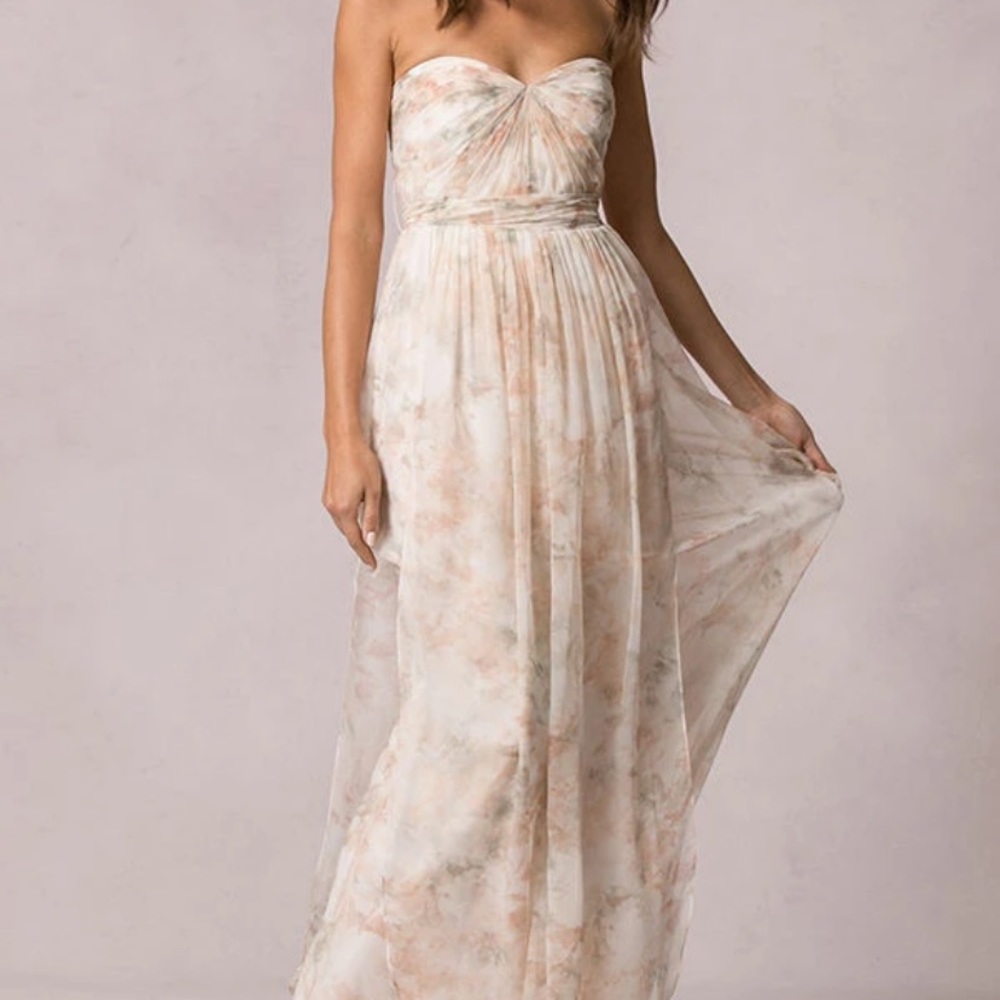Jenny Yoo Collection Convertible Floral Nyla Gown